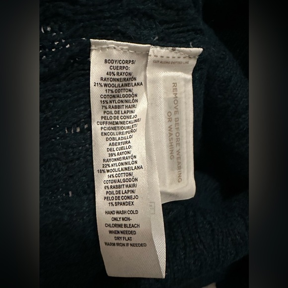 NWT LOFT Green Sweater Dress - Picture 4 of 4